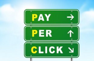 3d pay per click road sign