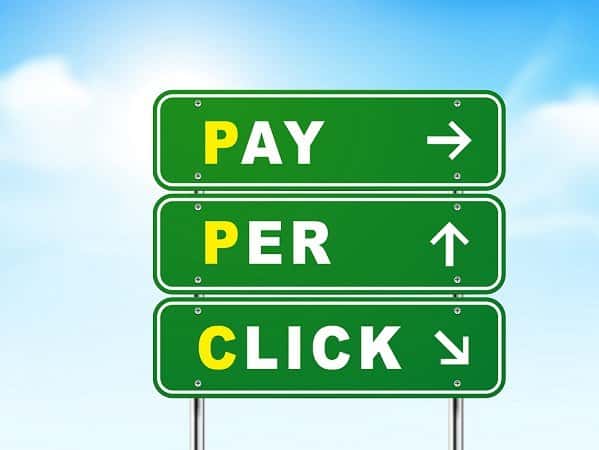 3d pay per click road sign