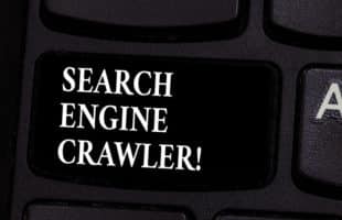 Writing note showing Search Engine Crawler. Business photo showcasing program or automated script that browses the web Keyboard key Intention to create computer message pressing keypad idea.