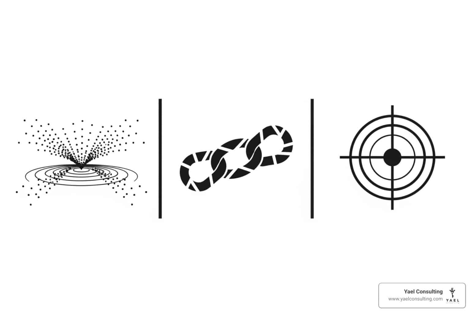 Image of broad, phrase, and exact match type symbols - example of negative keywords