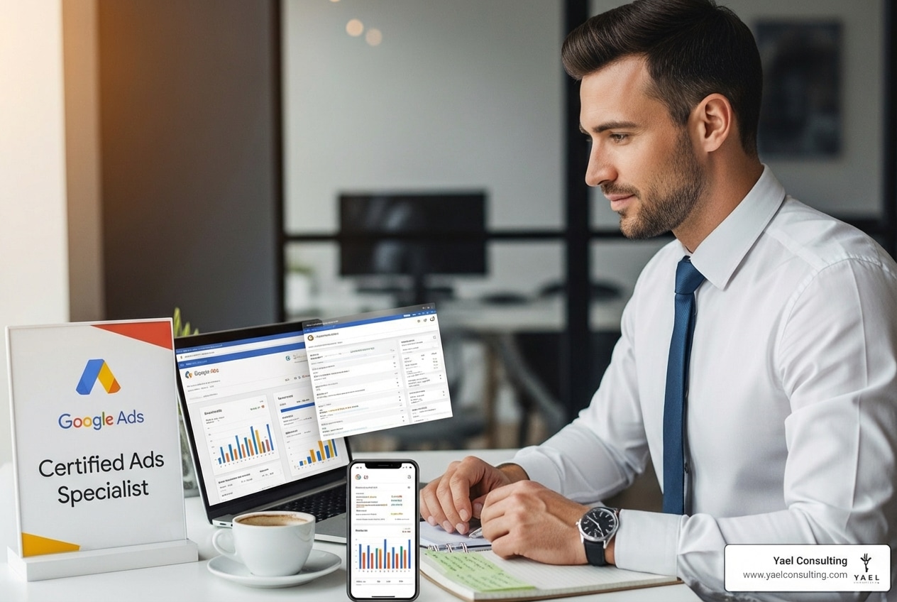 a personalized Google Ads certificate - certified google ads specialist